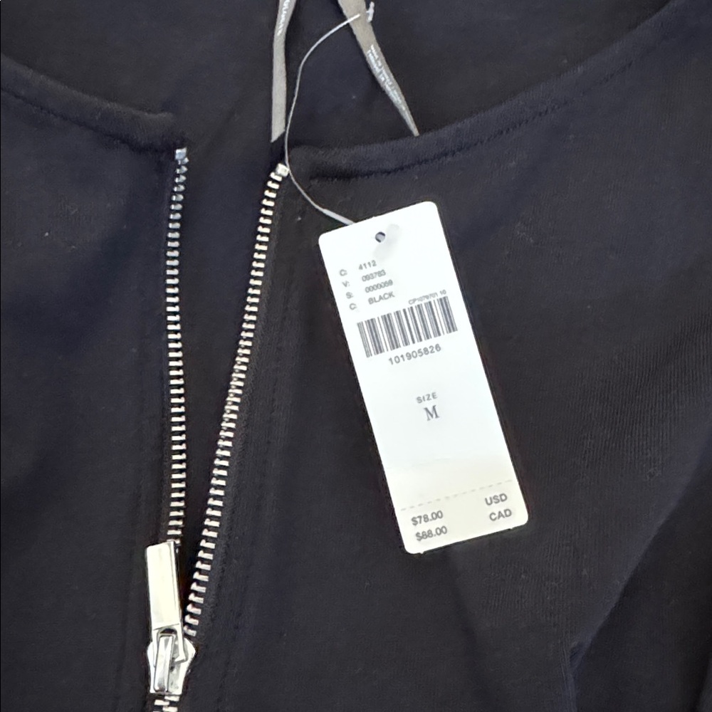 NWT Size M - Pilcro 100% Cotton Zip-Front Peplum Top (NWT US$ 78) - Picture 15 of 16
